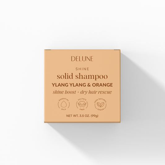 Ylang Ylang & Orange Solid Shampoo Bar - Shine Boost · Dry Hair Rescue