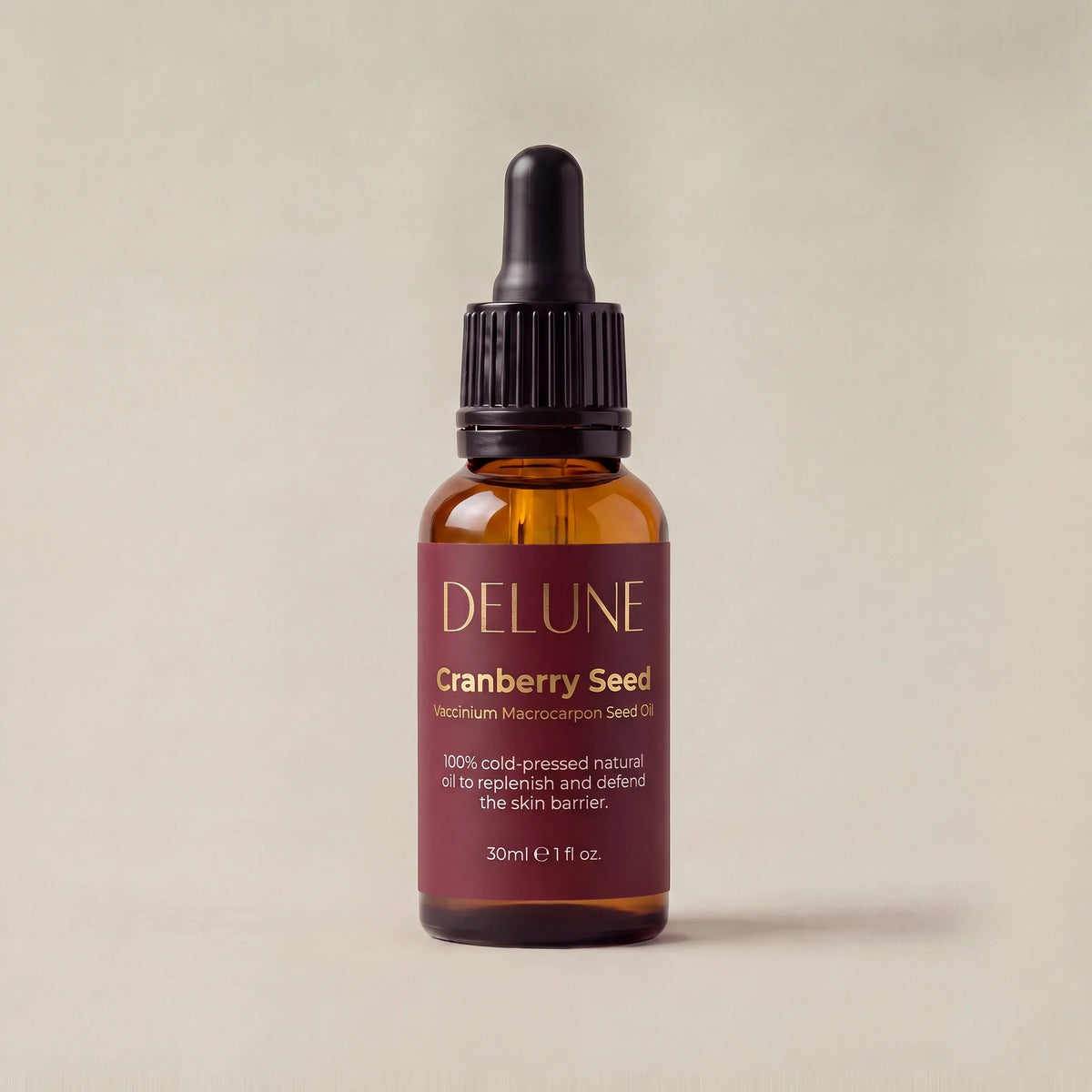 Delune Cranberry Seed Oil, 30ml dropper bottle